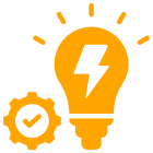 Innovation and efficiency icon